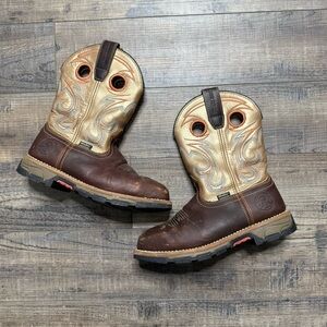 Irish Setter Women's 6.5 Red Wing Shoes Marshall Steel Square Toe Leather Boots